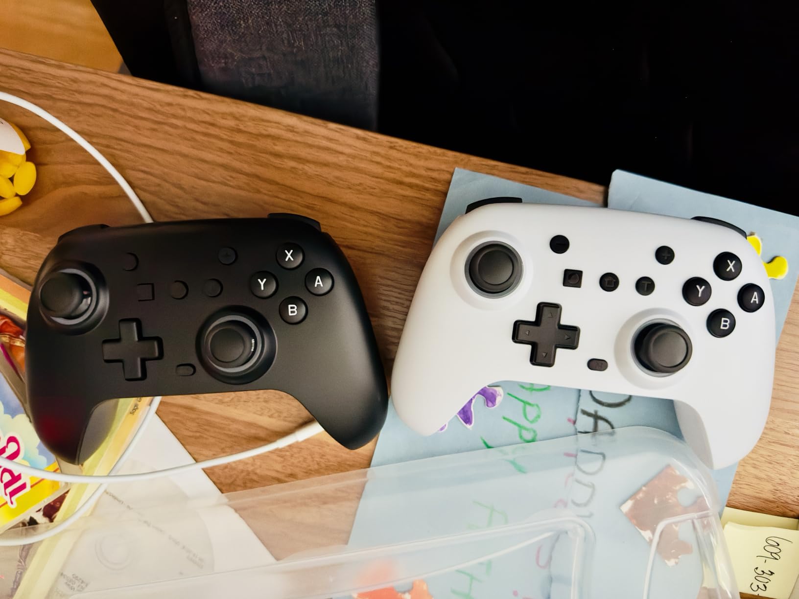 Switch Controllers 2 Pack with Charging Dock, Switch 2 Controller for Nintendo Switch/Switch 2/OLED/Lite, RGB Wireless Switch 2 Pro Controller with Wake up/6-Axis Gyro/Dual Vibration/Turbo/Screenshot customer photo 2