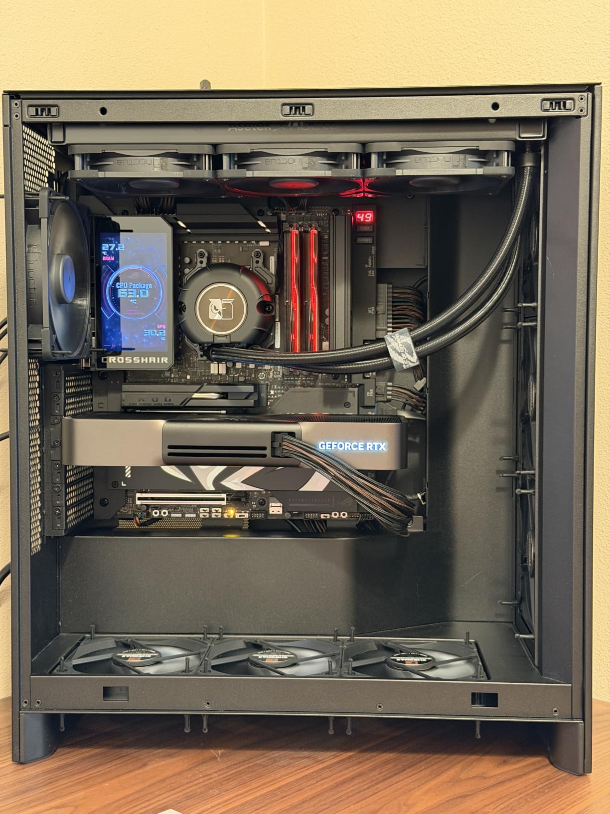 Noctua NF-A12x25 G2 PWM Sx2-PP chromax.Black, High-End Quiet Fans 2x120mm | High Airflow & Static Pressure, Low-Noise 25mm Thick Fans, Speed-Offset 2-Pack, for Coolers/Radiators/Cases, 1800rpm 4-Pin customer photo 2