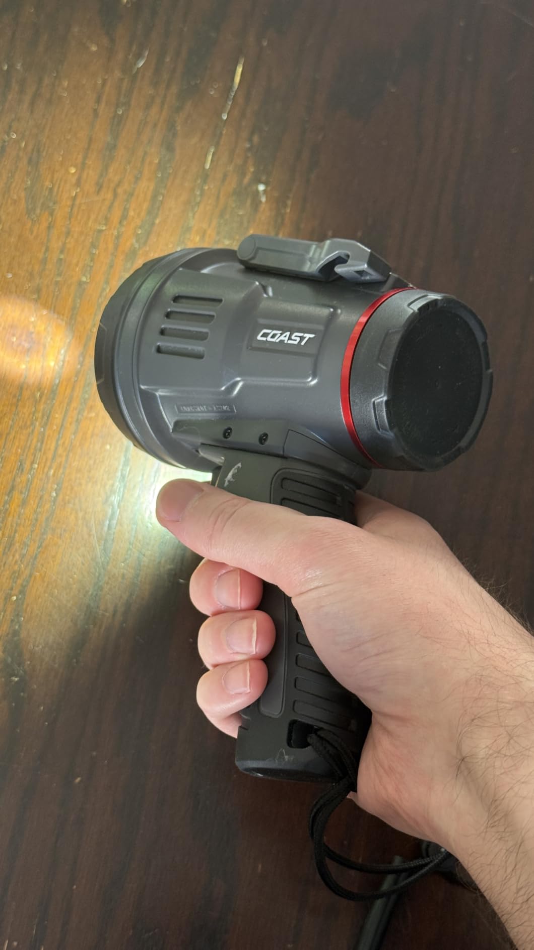 Coast LS20R 2500 Lumen Waterproof Rechargeable Spotlight, 1/4 Mile Range, 20 Hour Runtime, Spot & Flood Beams, IP67, Floats in Water customer photo 2