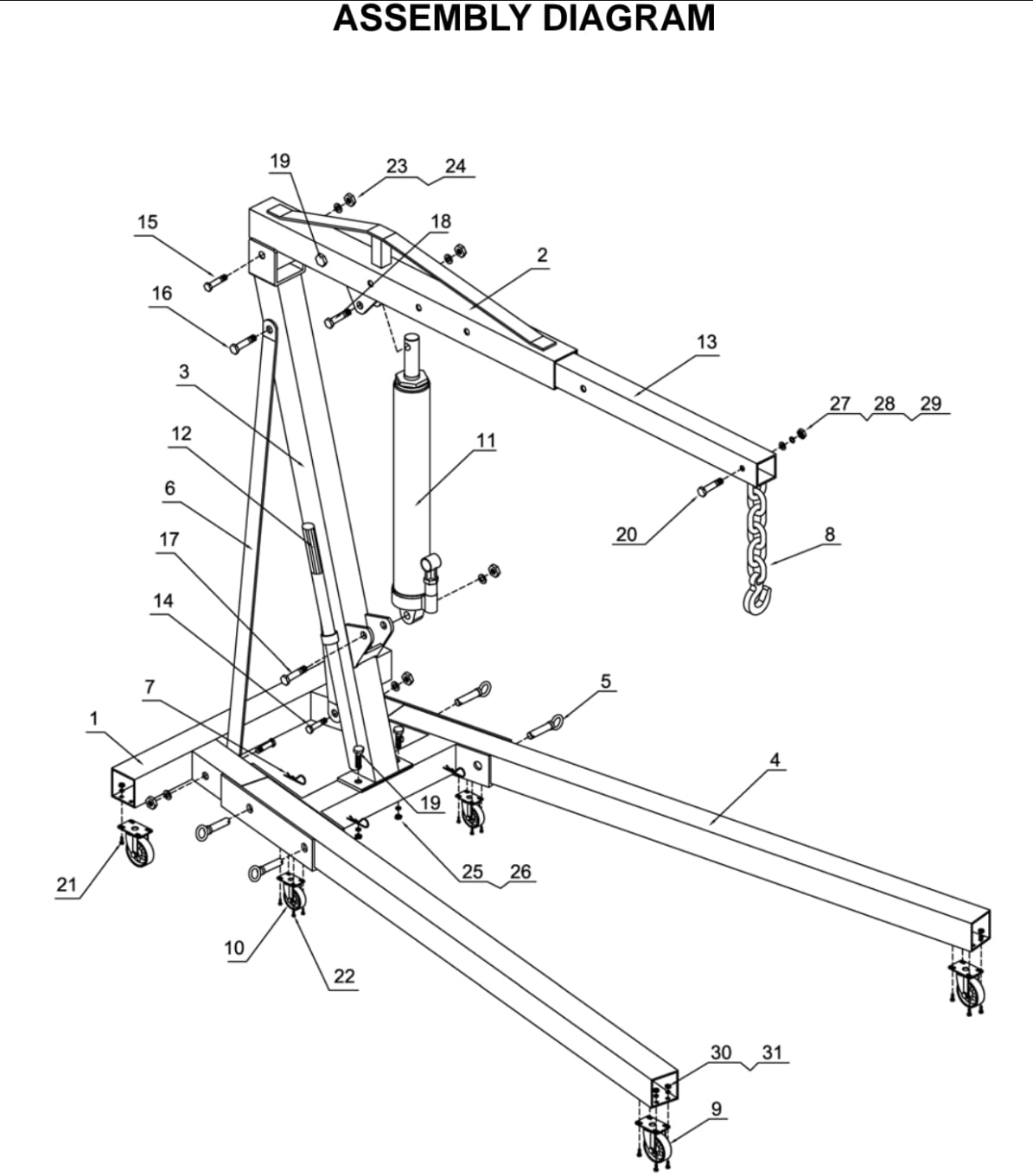 Engine Hoist with Lever, 2 T 4000 Lbs Heavy Duty Folding Cherry Picker Engine Lift Hydraulic Tilting Engine Shop Crane with 6 Iron Caster Wheels Telescopic Boom Hitch, Yellow customer photo 1
