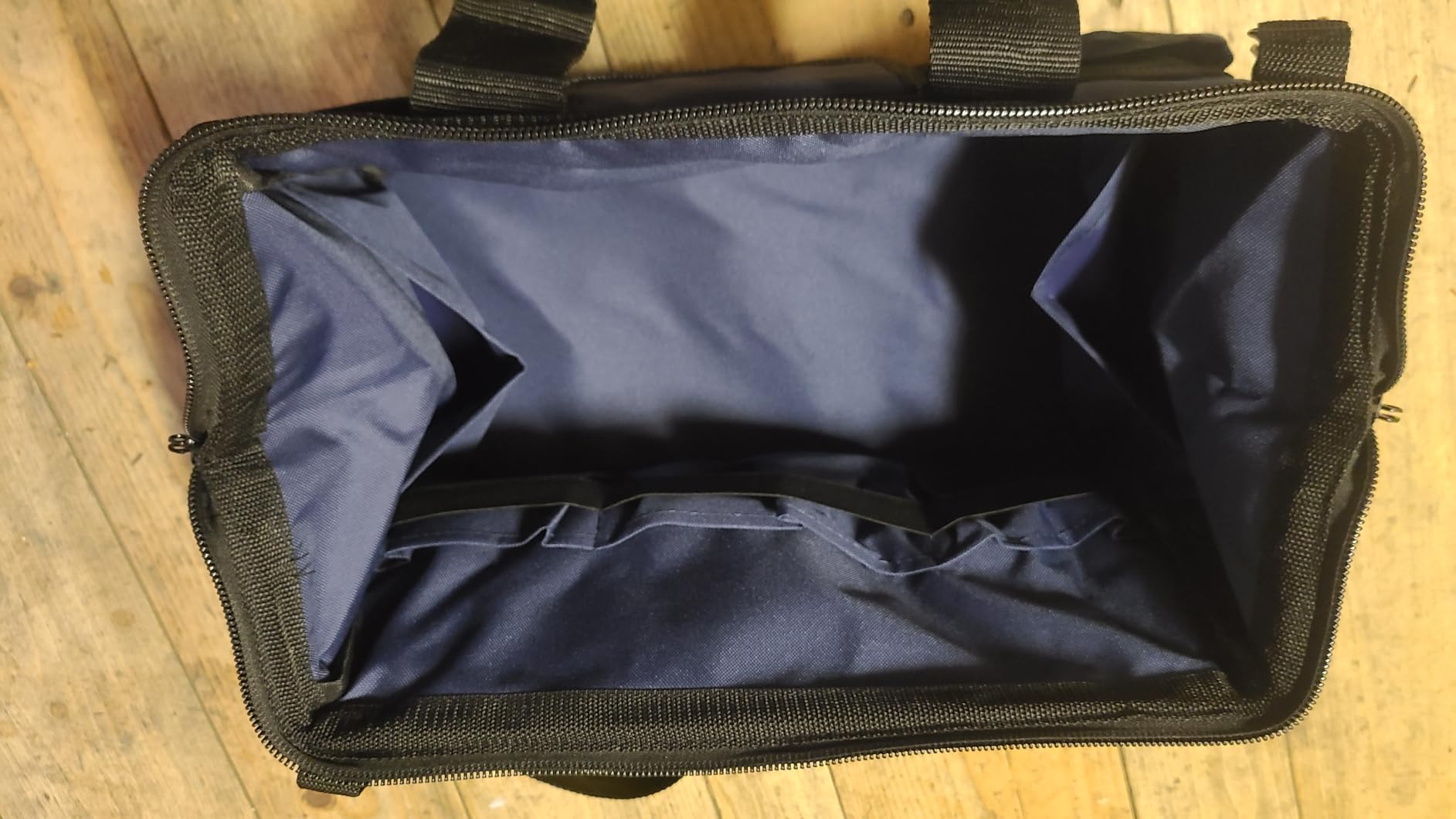 16-Inch Heavy Duty Tool Bag, 22 Pockets Empty Tool Box Organizer Storage, Soft Large Tote Toolbox Organization Portable Handle Carry Drill Toolbag for Handyman Home DIYer, Dad Men Gifts, Blue customer photo 2