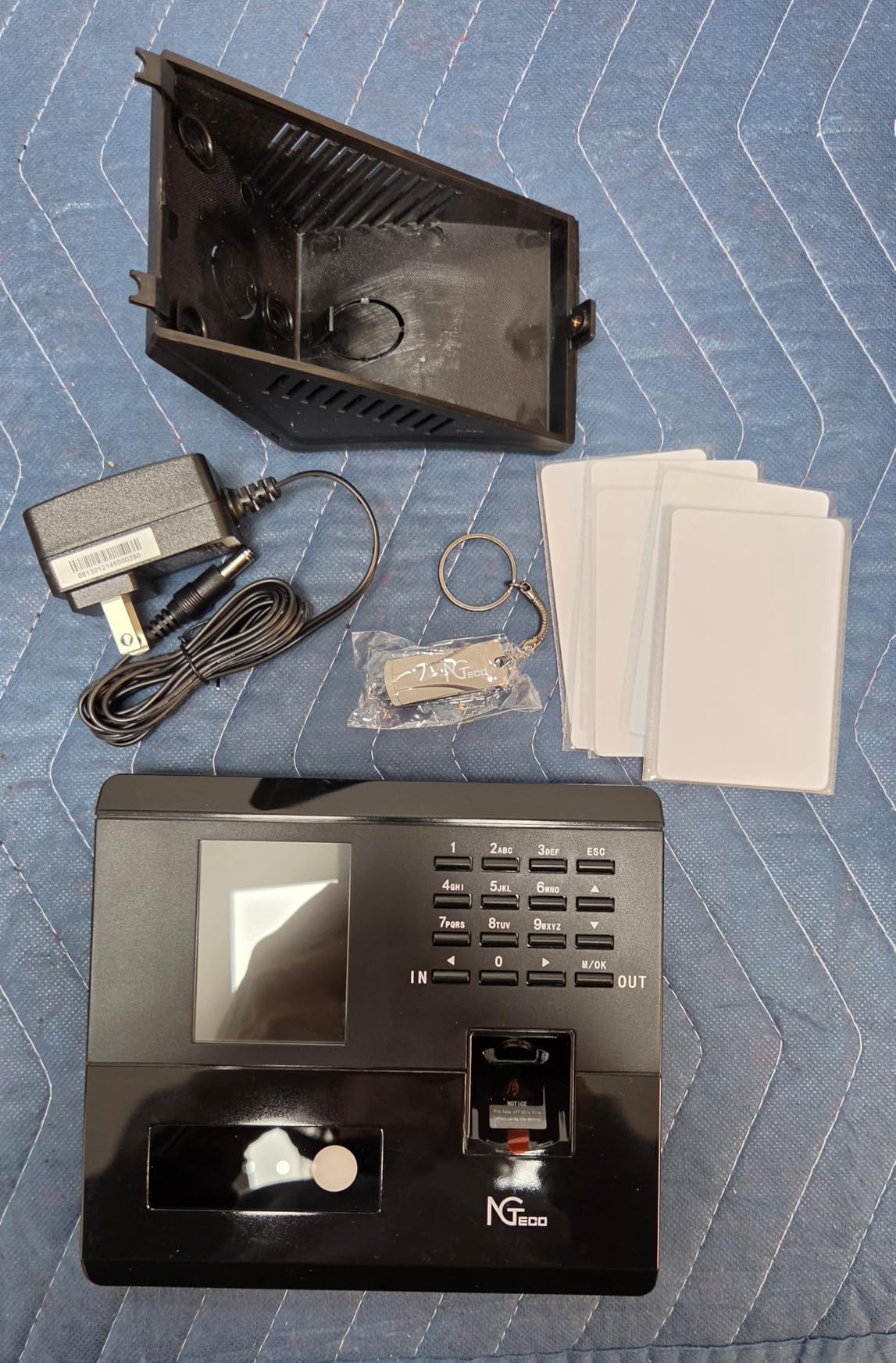 NGTeco Time Clock for Small Business, 4-in-1 Employee Attendance Machine with Built-in RFID Cards, Face, Fingerprint & PIN, 2.4GHz WiFi, Mobile App Control, Flexible Shift Management, No Monthly Fee customer photo 1