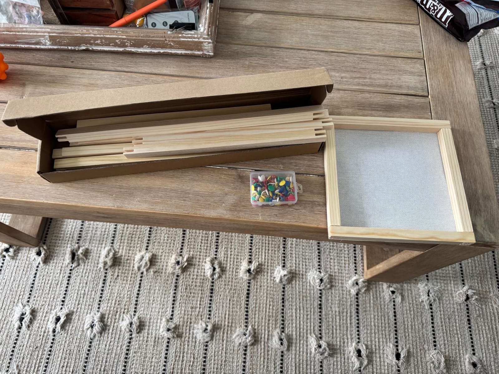 6 Sets Splicing Wooden Canvas Stretcher Bars - 3 Sizes (8/12/16 Inch, 4pcs per Size), 12pcs Total Needlepoint Embroidery & Needlework Frame Kit with 100 Tacks customer photo 1