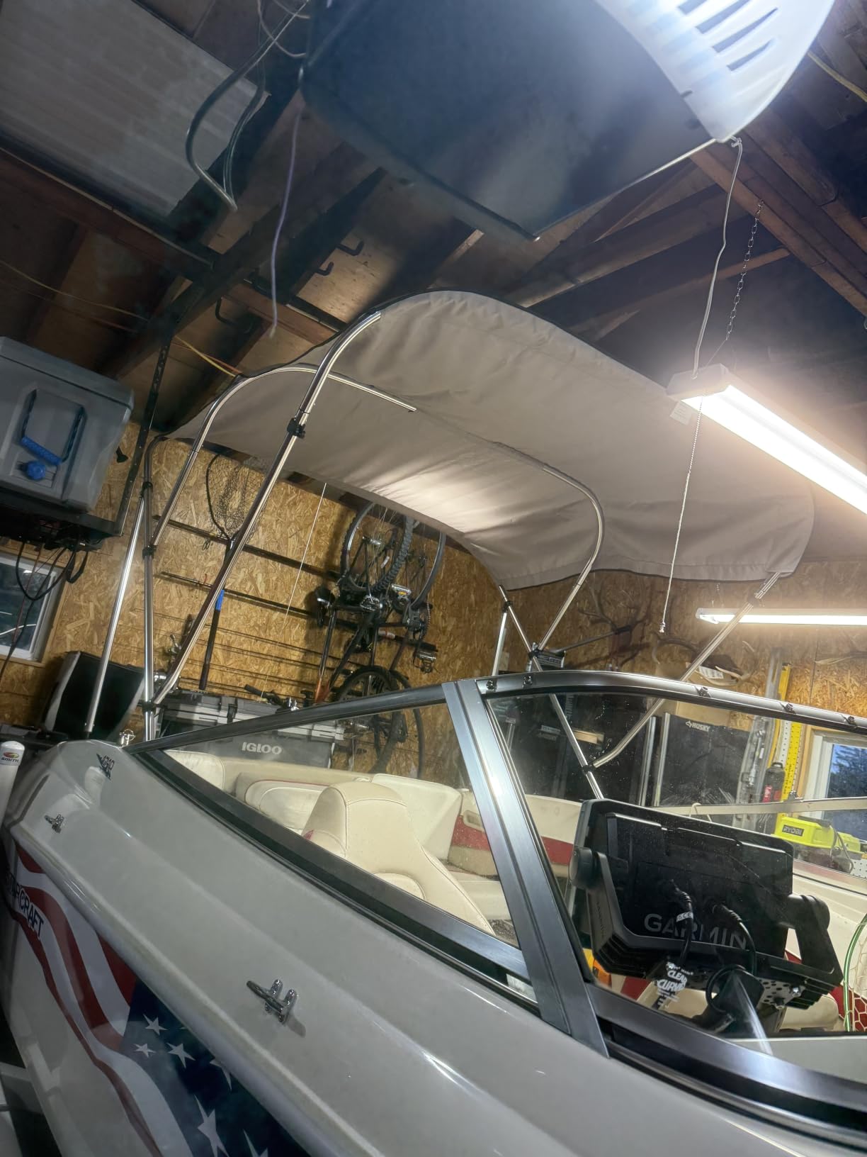 Solim 3 Bow Bimini Top with 1