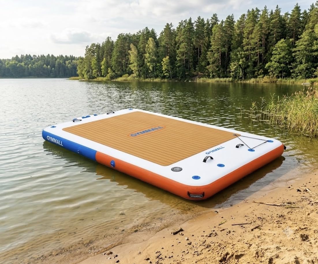 Inflatable Floating Dock, 10Ft Floating Dock for Lakes with Rope Ladder and Non-Slip EVA Platform, Inflatable Dock Floating Platform Island Raft for Boats, Pool, Beach, Ocean customer photo 2