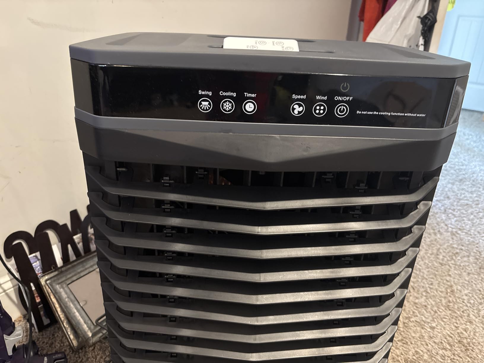 Auertech Evaporative Air Cooler, 1800 CFM Swamp Cooler with 5.3 Gal Water Tank & 6 Ice Packs, 3 Modes & 3 Speeds, 120° Oscillation, 12H Timer, Portable Air Cooling Fan for Bedroom, Home, Office, White customer photo 2