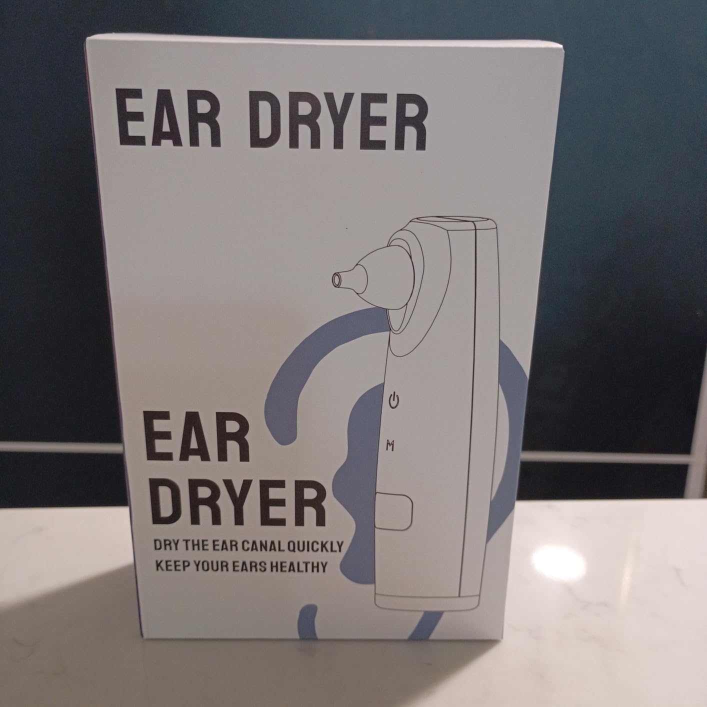 Portable Rechargeable Ear Dryer, Warm/Natural Air Modes, One-Button Easy Operation, 40-Min Runtime with 1-Hour Fast Charging, Lightweight for Travel & Home (White) customer photo 1