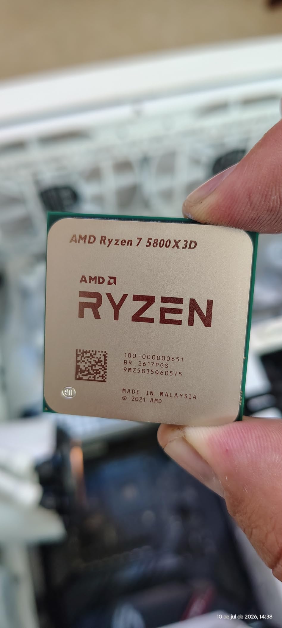 AMD Ryzen 7 5800X3D 8-core, 16-Thread Desktop Processor with AMD 3D V-Cache Technology customer photo 2