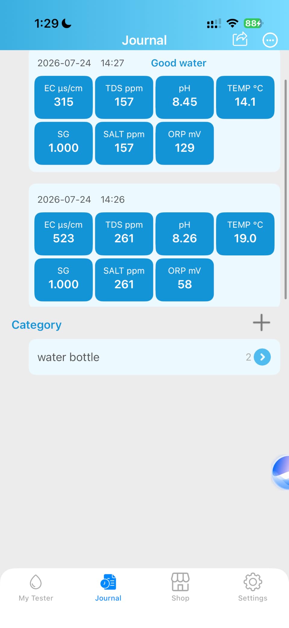 Smart Pool Salt Tester & pH Meter with APP, 7-in-1 Digital Water Tester for pH, Salinity, ORP, EC, TDS, SG & Temperature, Rechargeable Water Test Kit for Saltwater Pools, Hot Tub & Aquariums customer photo 1