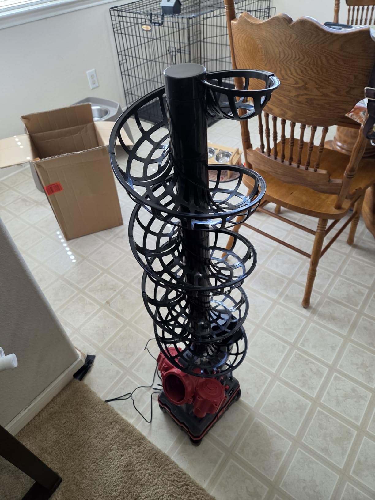 Furlihong 3816PBH Pickleball Machine with Remote Control | Oscillating Base, Adjustable Speed, Auto Swing Launch Port, Battery / AC Powered, Suitable for All Skill Levels customer photo 2