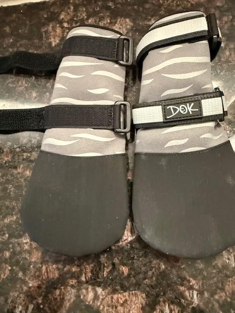 DOK TigerToes Premium Neoprene Dog Booties for Hot Pavement - Grip that Works Even When Twisted - Versatile Paw Protection that Prevents Licking, Slipping, and are Great Booties for Dogs Paws (Size 5) customer photo 2