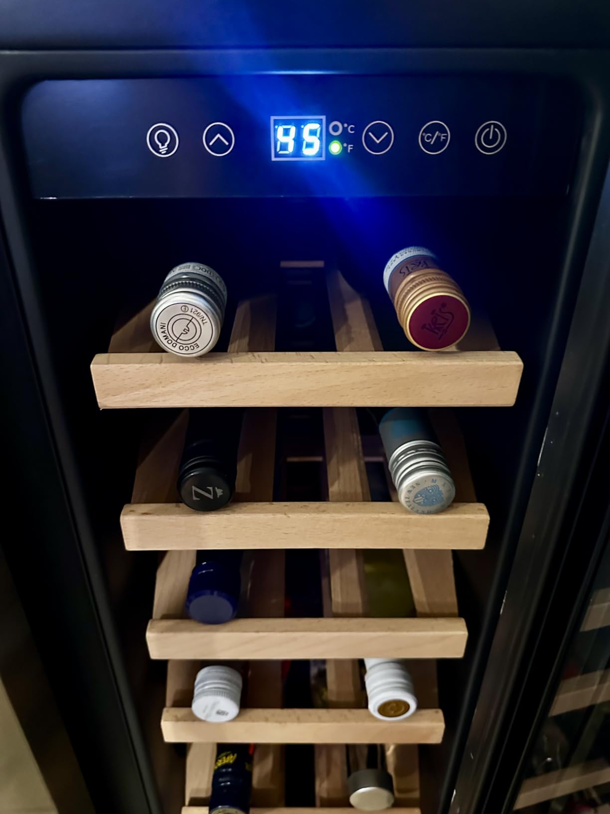 Honeywell 24 Inch Dual Zone Compressor Wine Cooler Refrigerator & Beverage Cooler, Large Freestanding Wine Cellar For Red, White, Champagne or Sparkling Wine, Digital Temperature Control, Stainless Steel customer photo 1