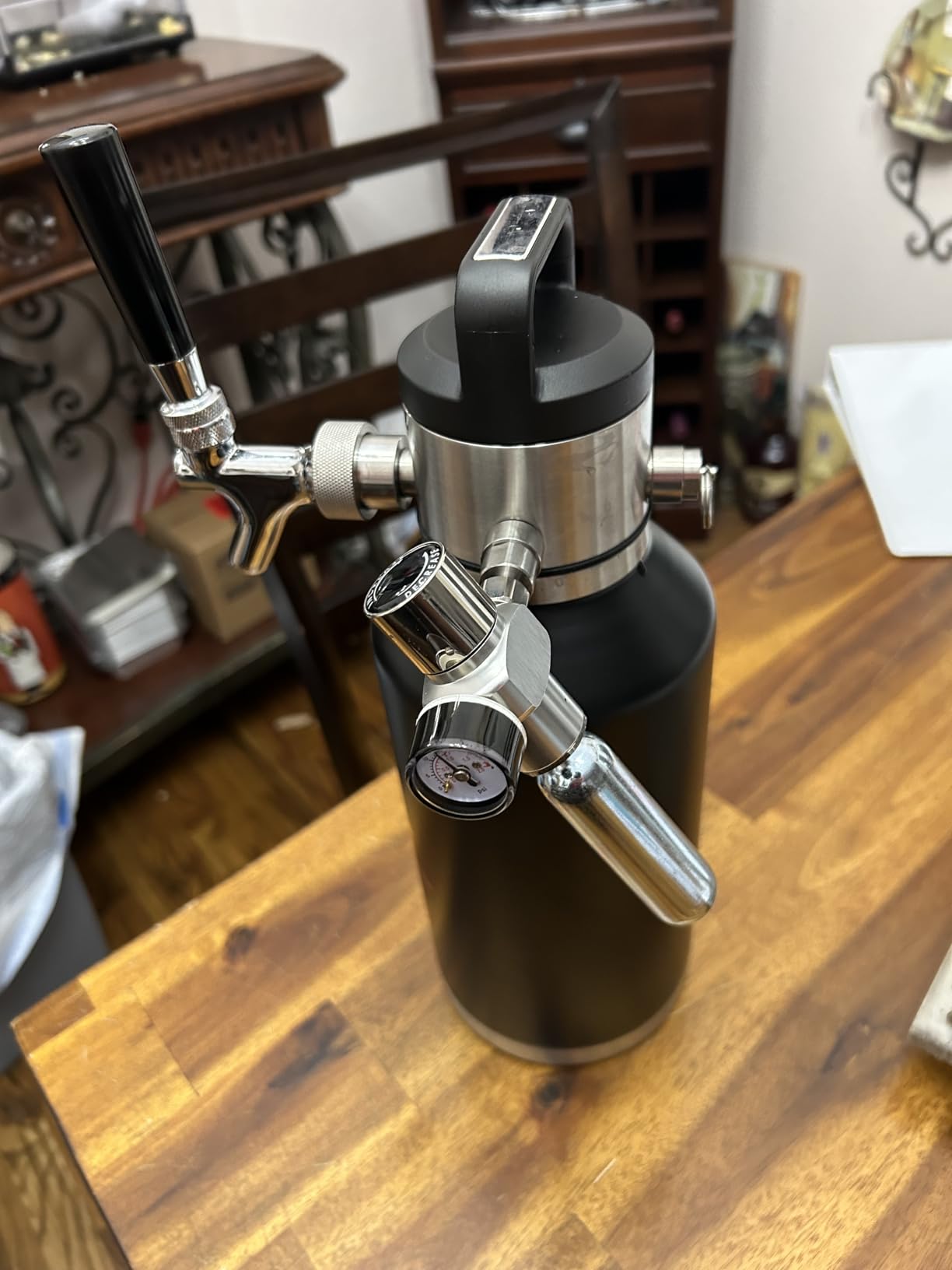 VEVOR 170oz Mini Keg, Pressurized Growler Tap System, 304 Stainless Steel Beer Kit customer photo 1