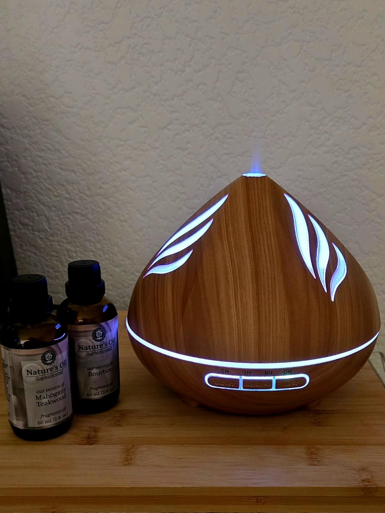 500ML Essential Oil Scent Diffuser: Remote Control & 14 Colors LED for Home | Aroma Diffuser with Ultra-Quiet Cool Mist - Aromatherapy Diffuser Offers Auto Shut-Off & Timer for Bedroom or Office customer photo 1