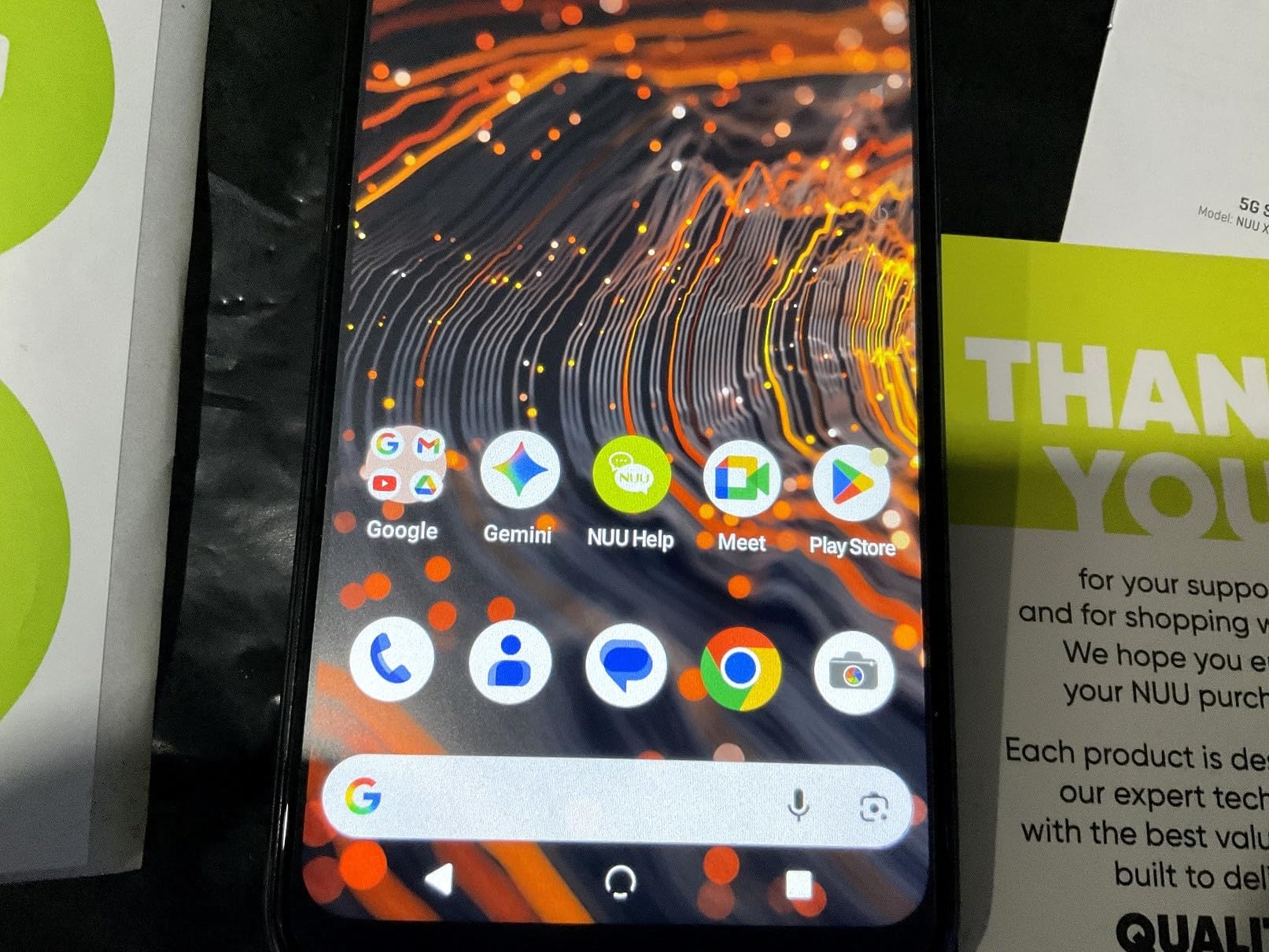 NUU X10 5G Unlocked Smartphone, Android 16, 128GB, All Carriers, Black | Compatible with T-Mobile, AT&T, Verizon, America Travel, 5000mAh Battery, NFC Tap to Pay, 6.7
