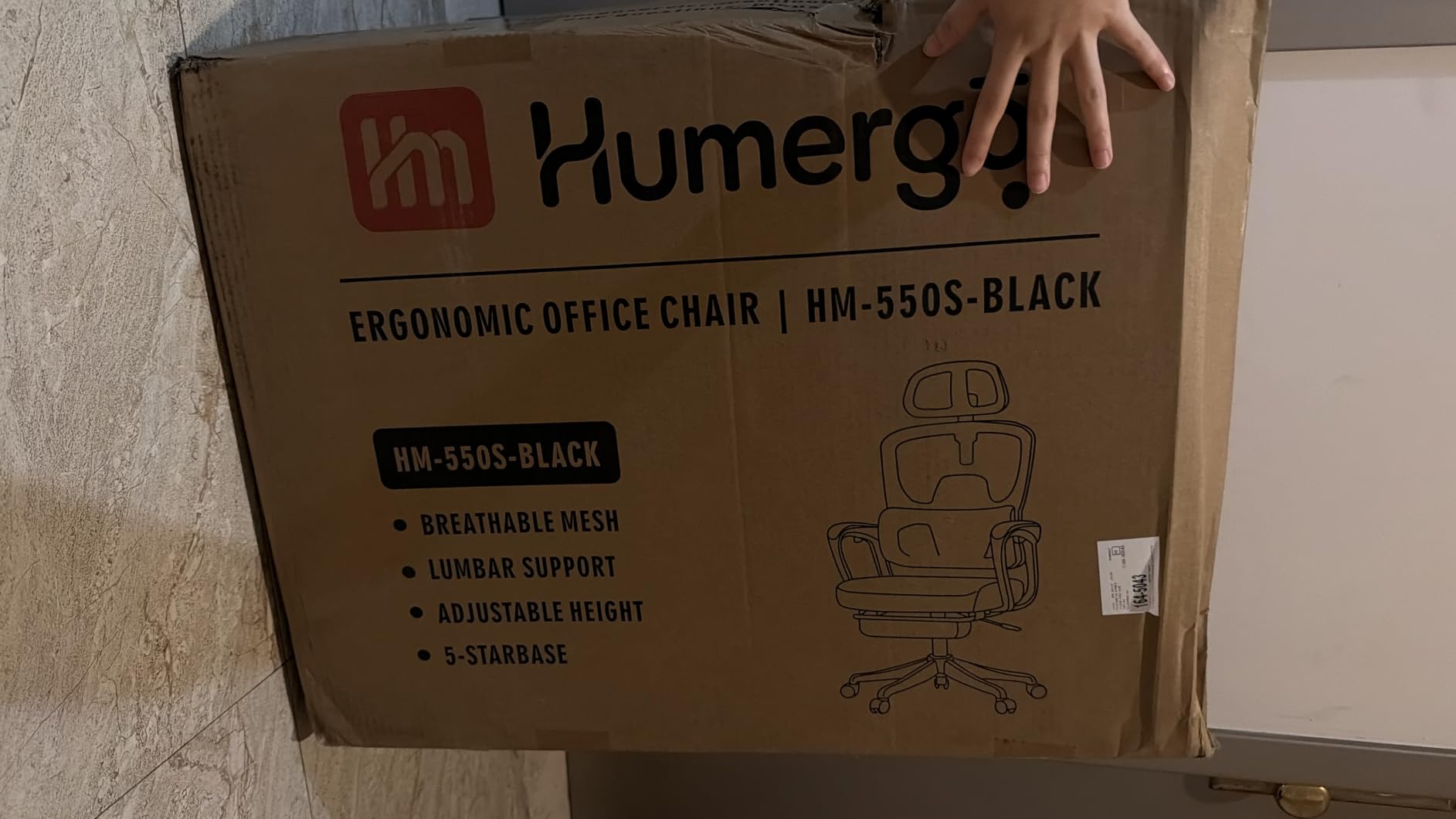 Ergonomic Office Chair with Footrest, 90-145° Reclining Mesh Desk Chair | Adjustable Lumbar Support & Headrest, High Back Mesh Computer Chair for Home Office/Gaming, 350lbs Capacity customer photo 2
