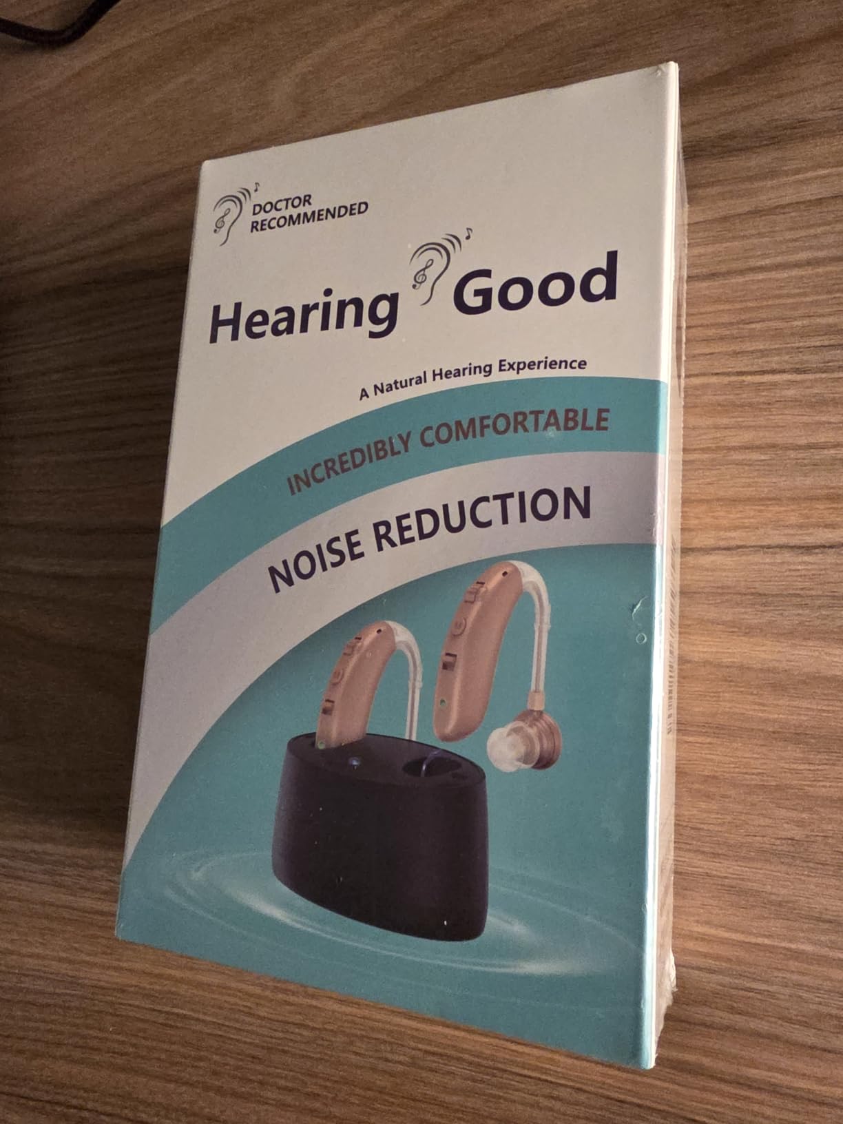 Portable Behind Ear Hearing Aid Headphones, Hearing Amplifier for Seniors | Comfortable to Wear, 4 Levels of Volume, Noise Reduction, 50h Standby Time customer photo 1