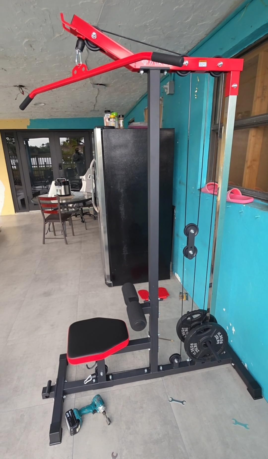 Mikolo LAT Pulldown Machine, LAT Row Cable Machine with Leg Hold Down Attachment, LAT Tower with Cable Row Attachment, Cable Machine Home Gym customer photo 1