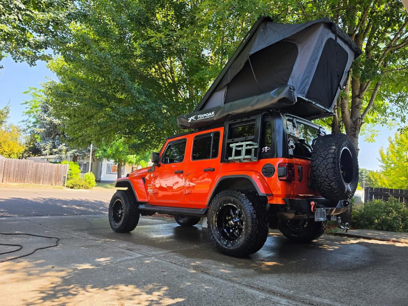 TOPOAK Galaxy Light Lightweight Aluminum Hard Shell Rooftop Tent, 2 Person | 4.9 in low-profile, 30-second pop-up setup, 4-season blackout canvas, full-coverage rainfly and included 2.3 m ladder customer photo 1