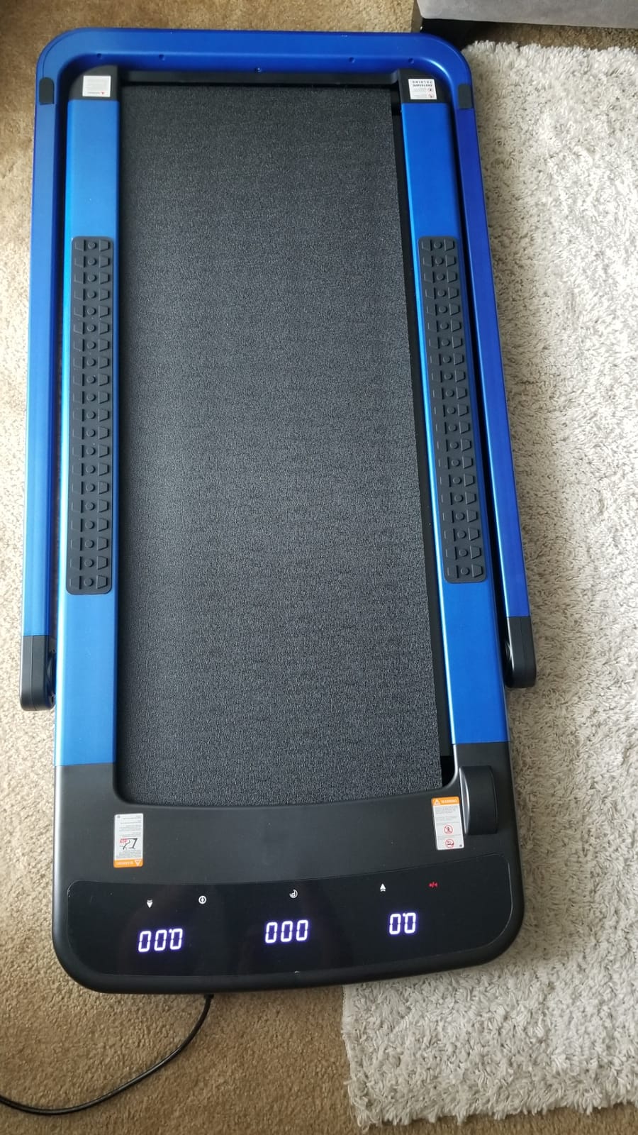 ANCHEER Foldable Manual Treadmill for Home, 20% Incline Walking Pad with Handle Bar, 500 LBS Capacity Non-Electric Treadmill, Quiet Walking Pad Treadmill with LCD Digital Monitor, for Indoor & Outdoor customer photo 2