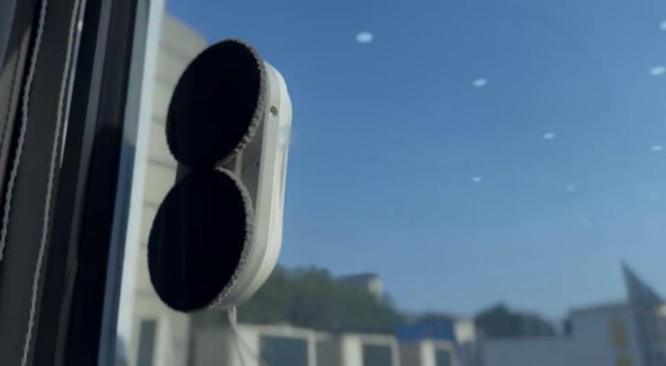X6 Window Cleaning Robot for High Windows, Inside/Outside, 6400Pa Suction | Strong Suction, Dual-Spray, Edge Detect, Smart Navigation, Slim Round Shape, Automatic Window Cleaner Inside/Outside customer photo 1