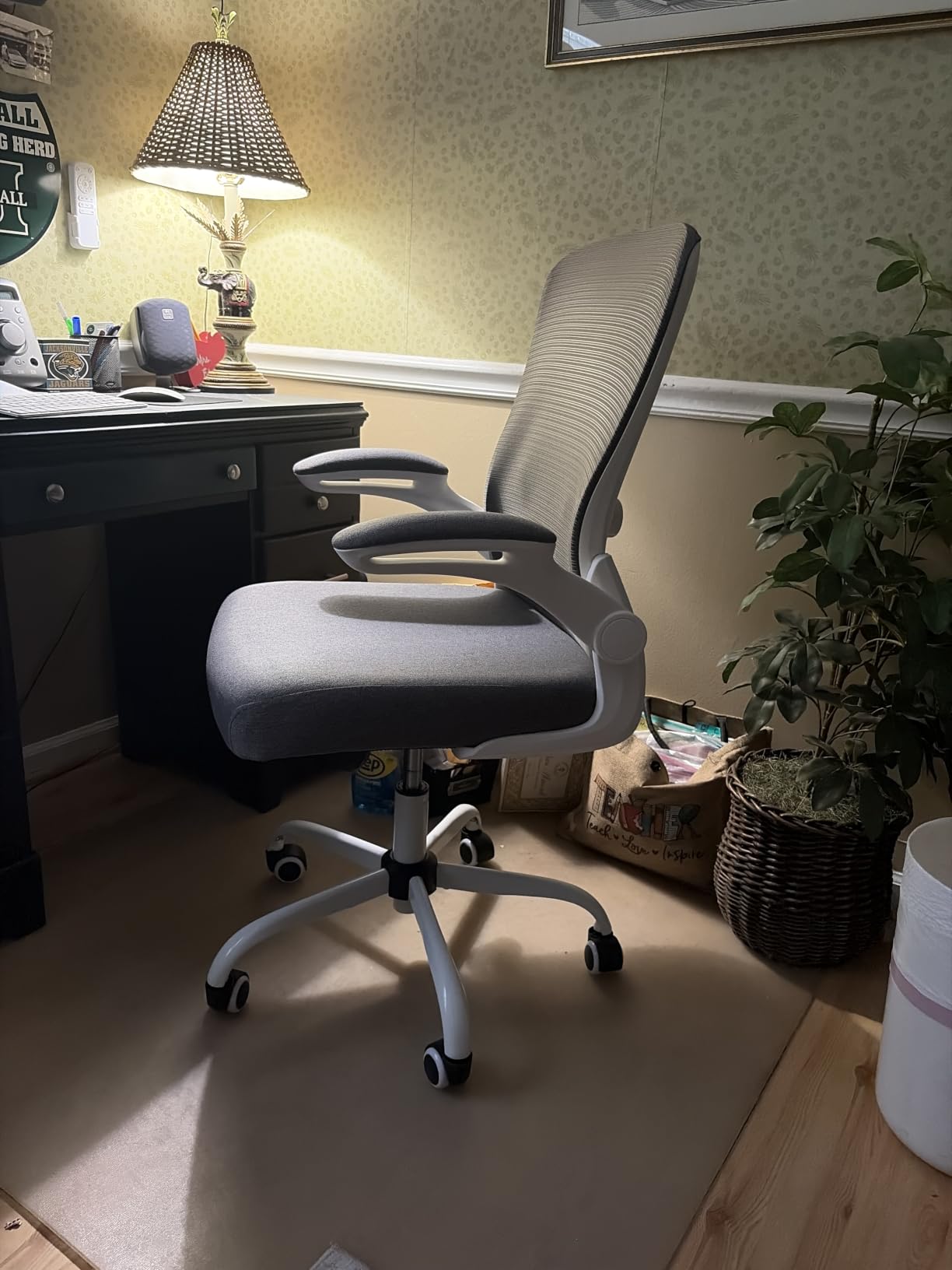 Ergonomic Office Chair for Long Hours, Adjustable Padded Lumbar Support for Lower Back Relief, 330 lb Capacity, Comfortable Computer Desk Chair for Home Office, Work & Study customer photo 1