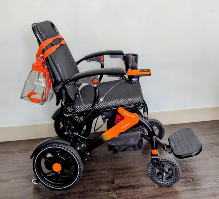 Lightweight Electric Wheelchair for Adults, Carbon Color, 30 MI | 36LBS Portable Motorized Wheelchair for Seniors, 500W Brushless Motor, Airline Approval, LED Lights customer photo 1