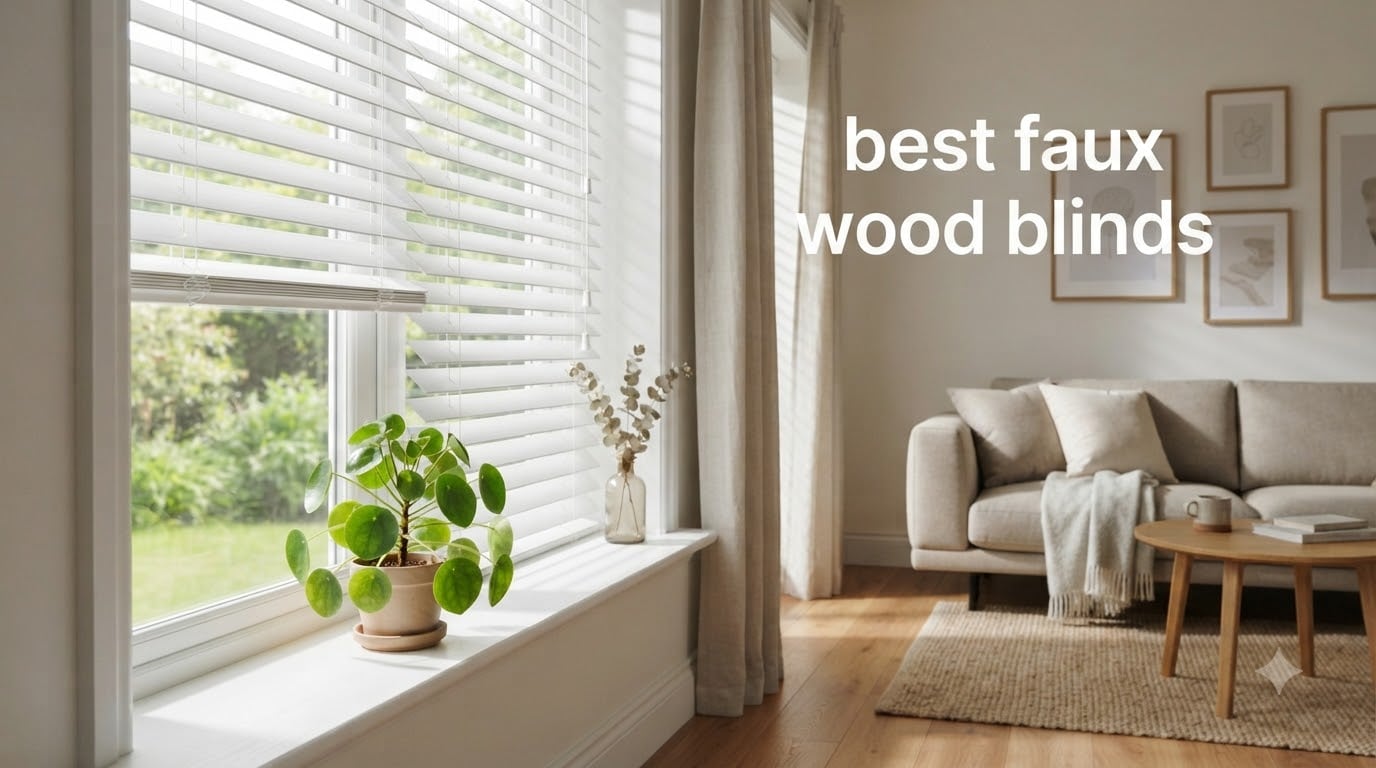 best faux wood blinds