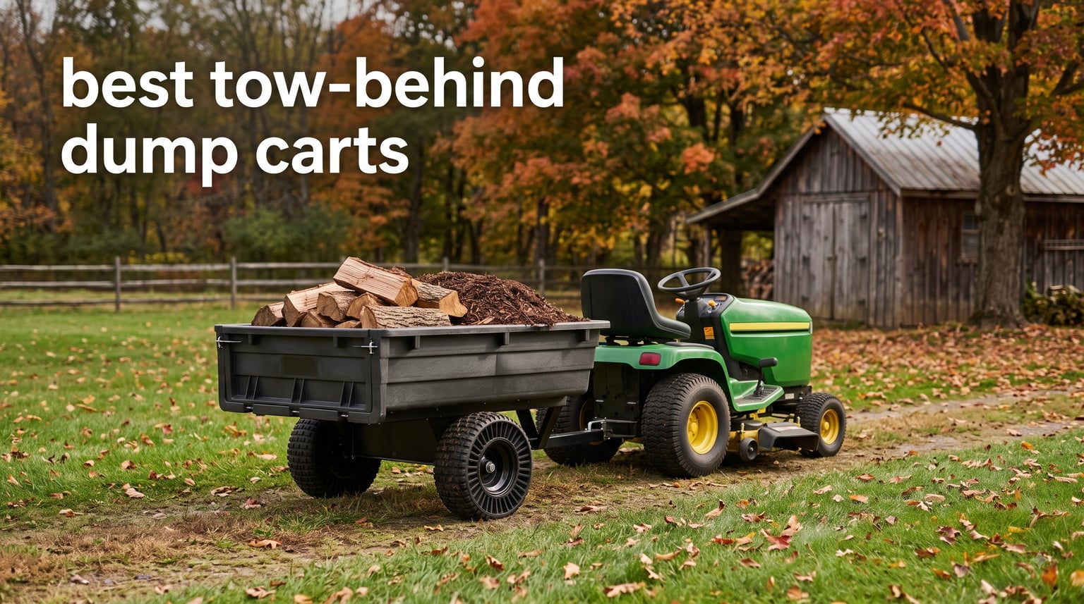 best tow-behind dump carts