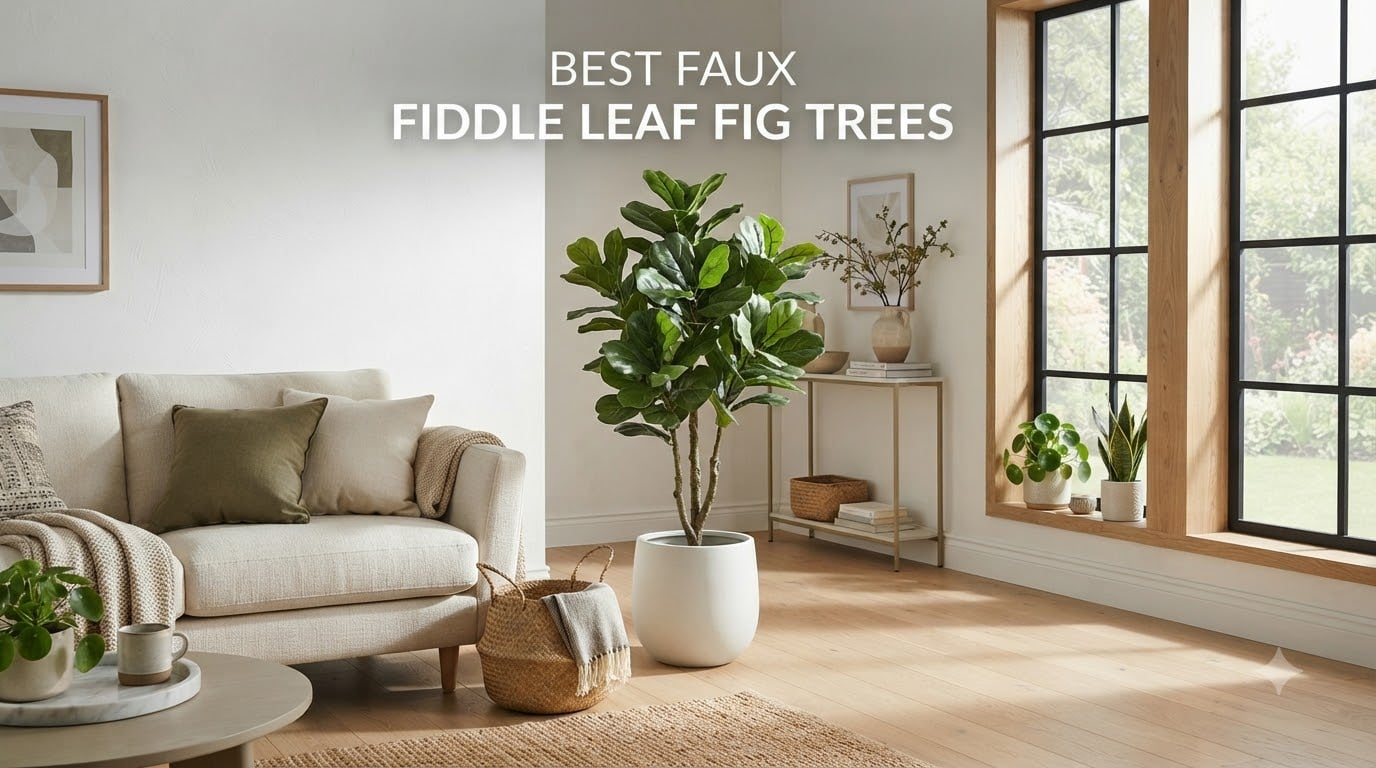 best faux fiddle leaf fig trees