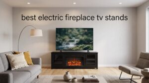 best electric fireplace tv stands