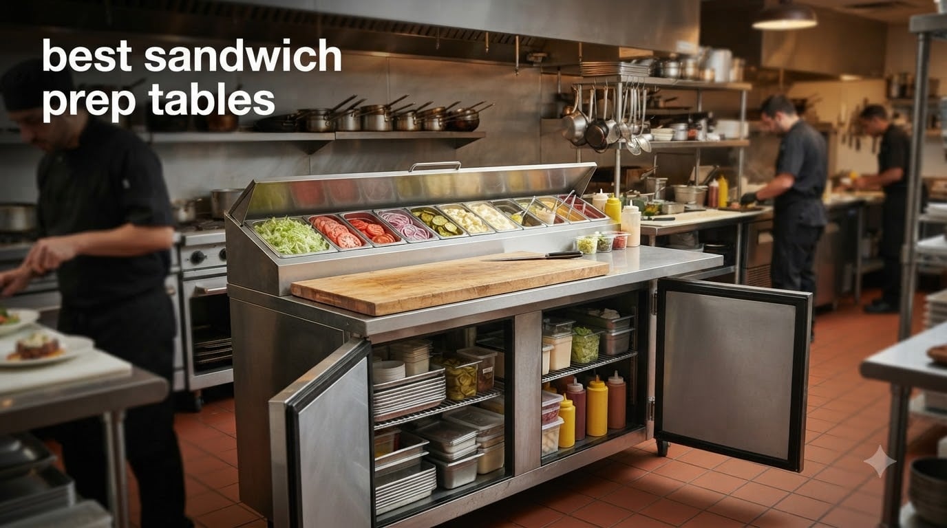 best sandwich prep tables