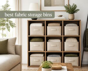best fabric storage bins