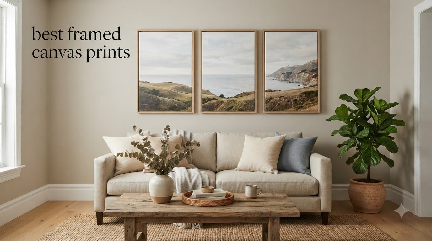 best framed canvas prints