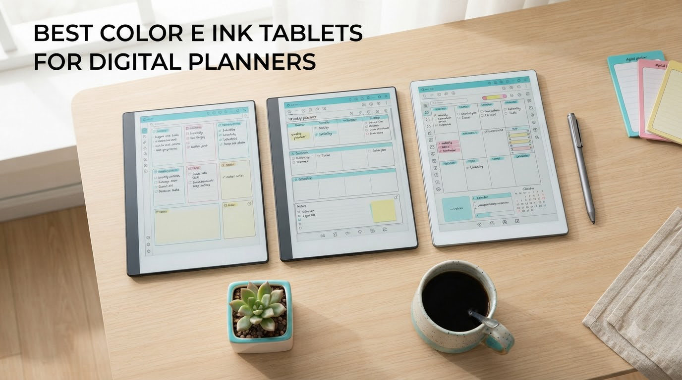 best color e ink tablets for digital planners