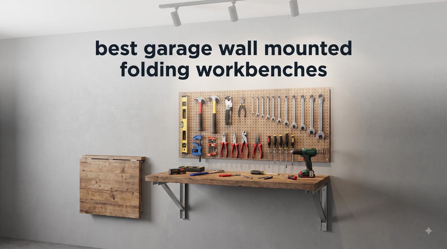 best garage wall mounted folding workbenches