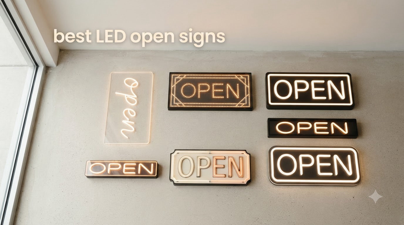 best LED open signs