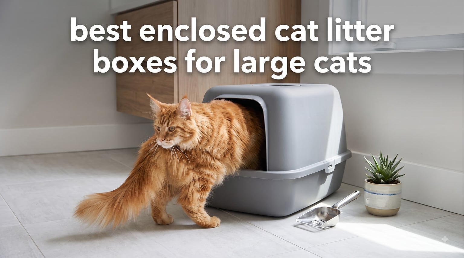 best enclosed cat litter boxes for large cats