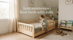 best montessori floor beds with rails
