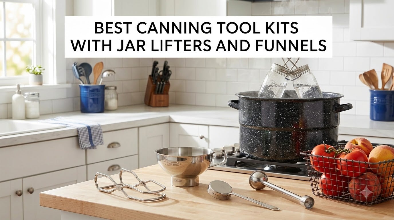 best canning tool kits with jar lifters and funnels