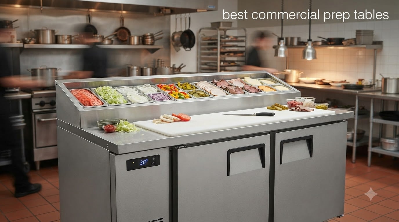 best commercial prep tables