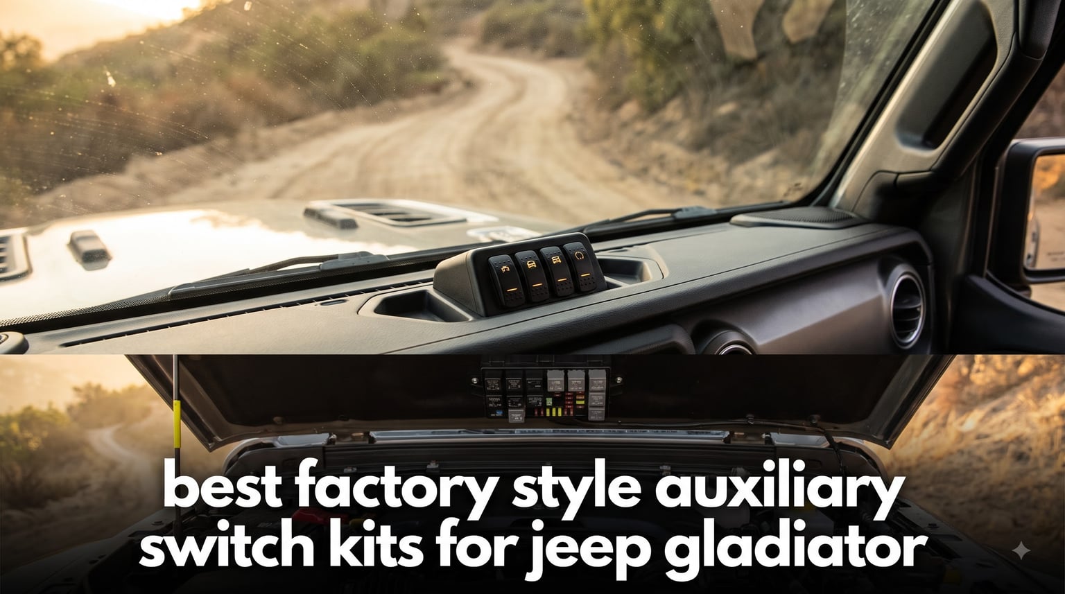 best factory style auxiliary switch kits for jeep gladiator