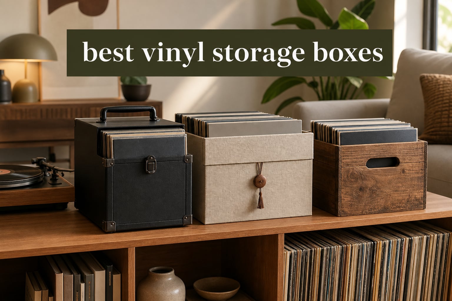 best vinyl storage boxes