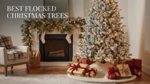 best flocked Christmas trees