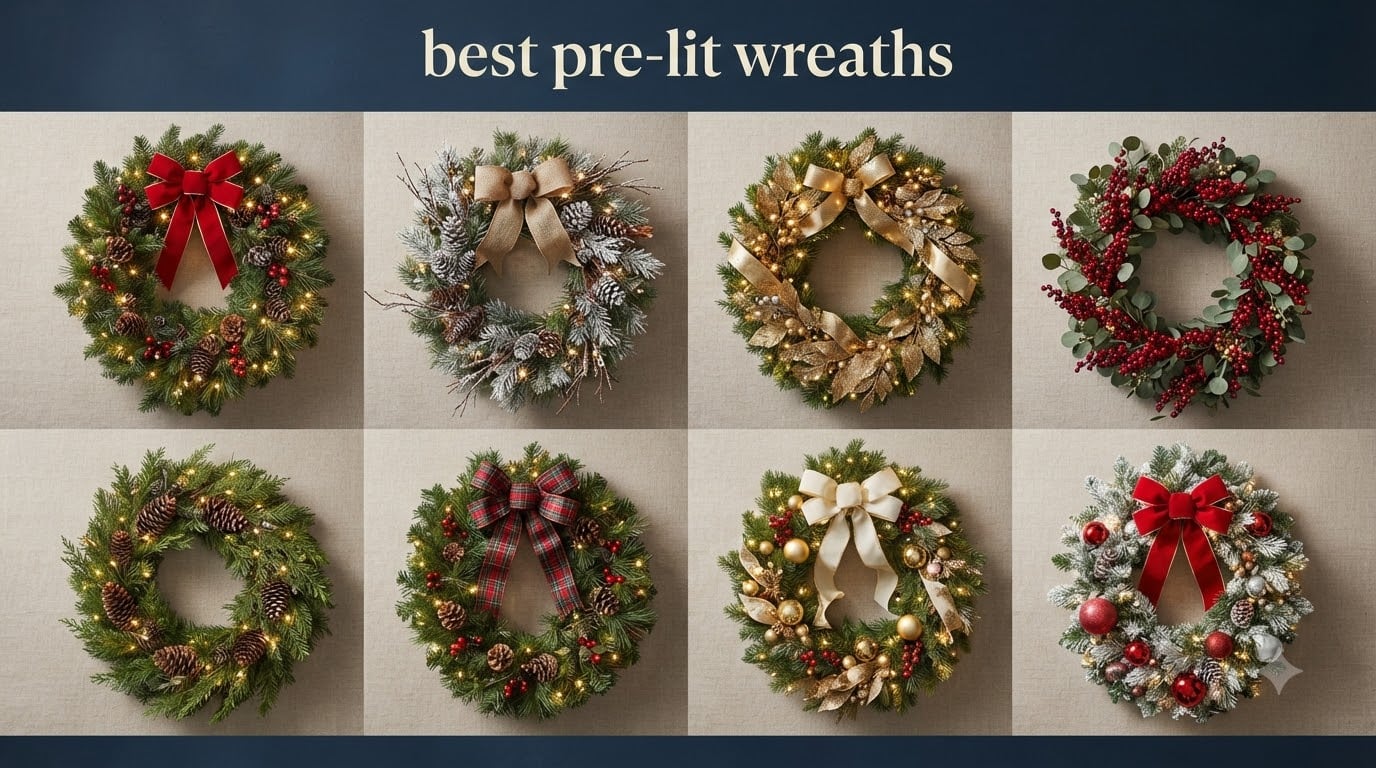 best pre-lit wreaths