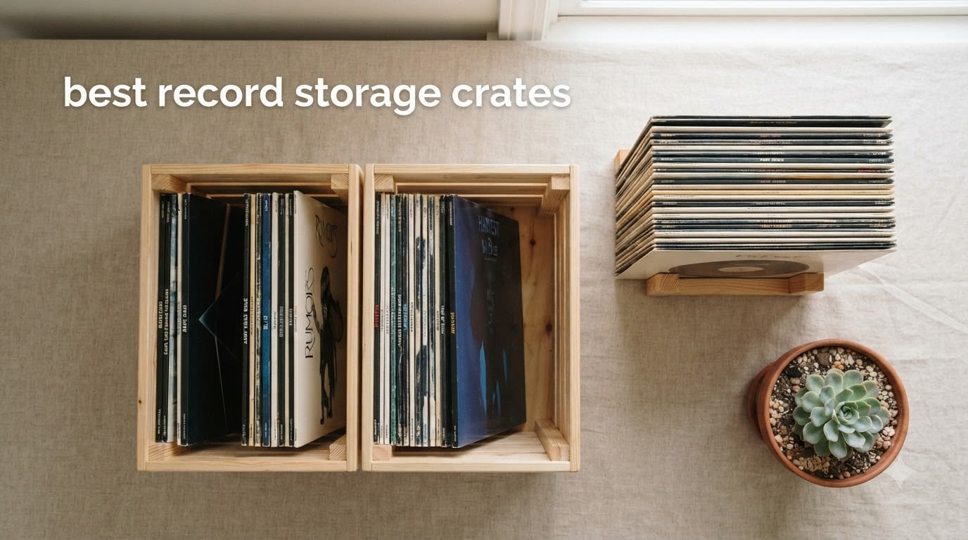 best record storage crates