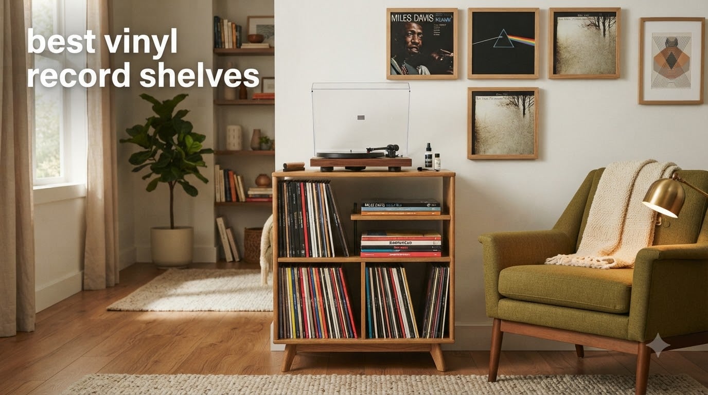 best vinyl record shelves