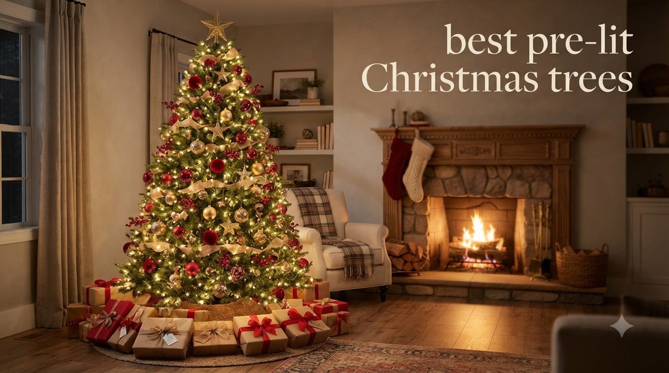 best pre-lit Christmas trees