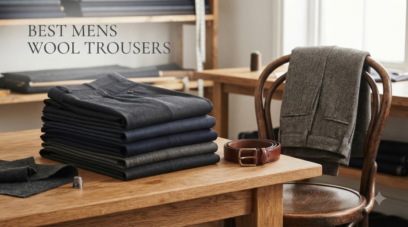 best mens wool trousers