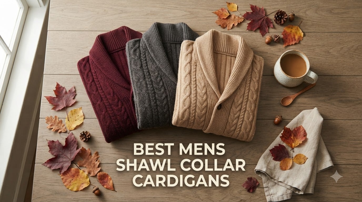 best mens shawl collar cardigans